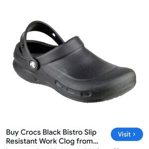 Bistro Style CROCS, black Mens size 12